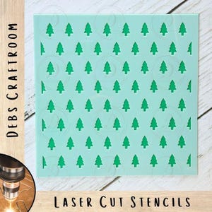 Christmas Trees Stencil | Reuseable Craft Stencil