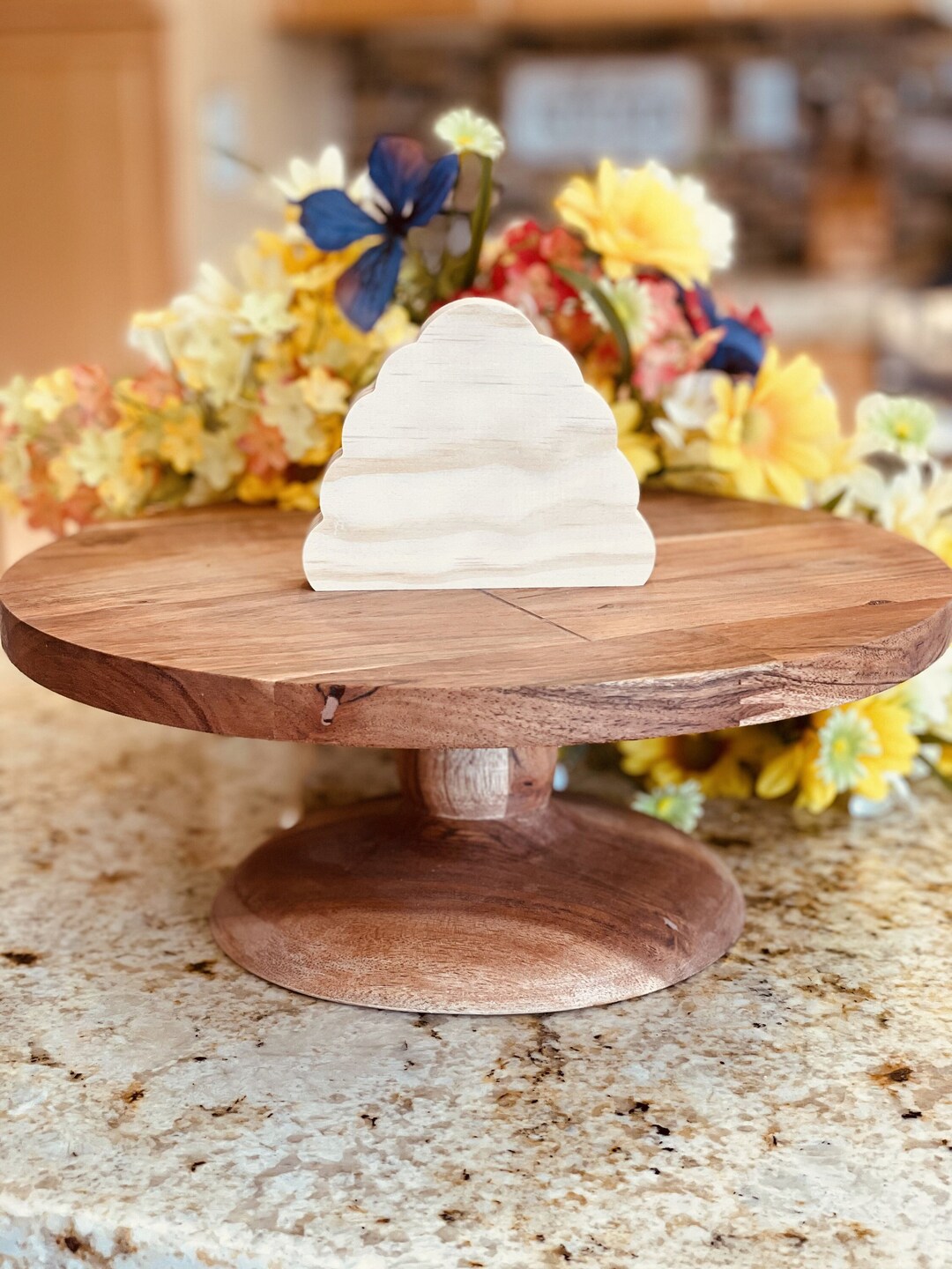 Beehive Shaped Craft Wood Unfinished Tiered Tray Decor Free Etsy