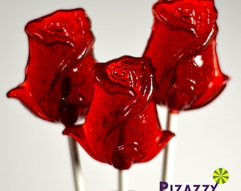 Romantic Roses Lollipops - Set of 6