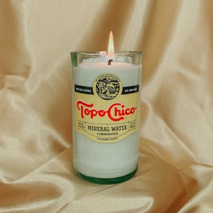 Topo Chico Bottle Soy Candle image 1