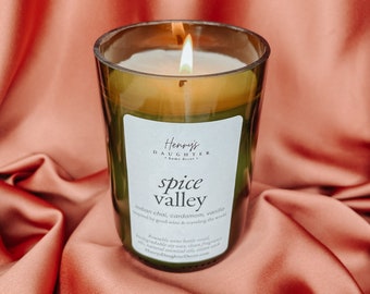 Spice Valley Wine Bottle Candle (Spiced Chai)