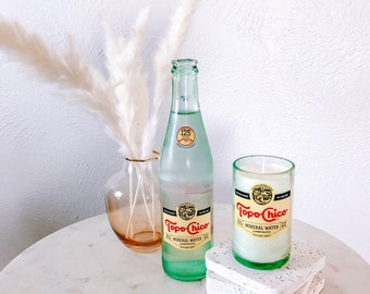 Topo Chico Bottle Soy Candle