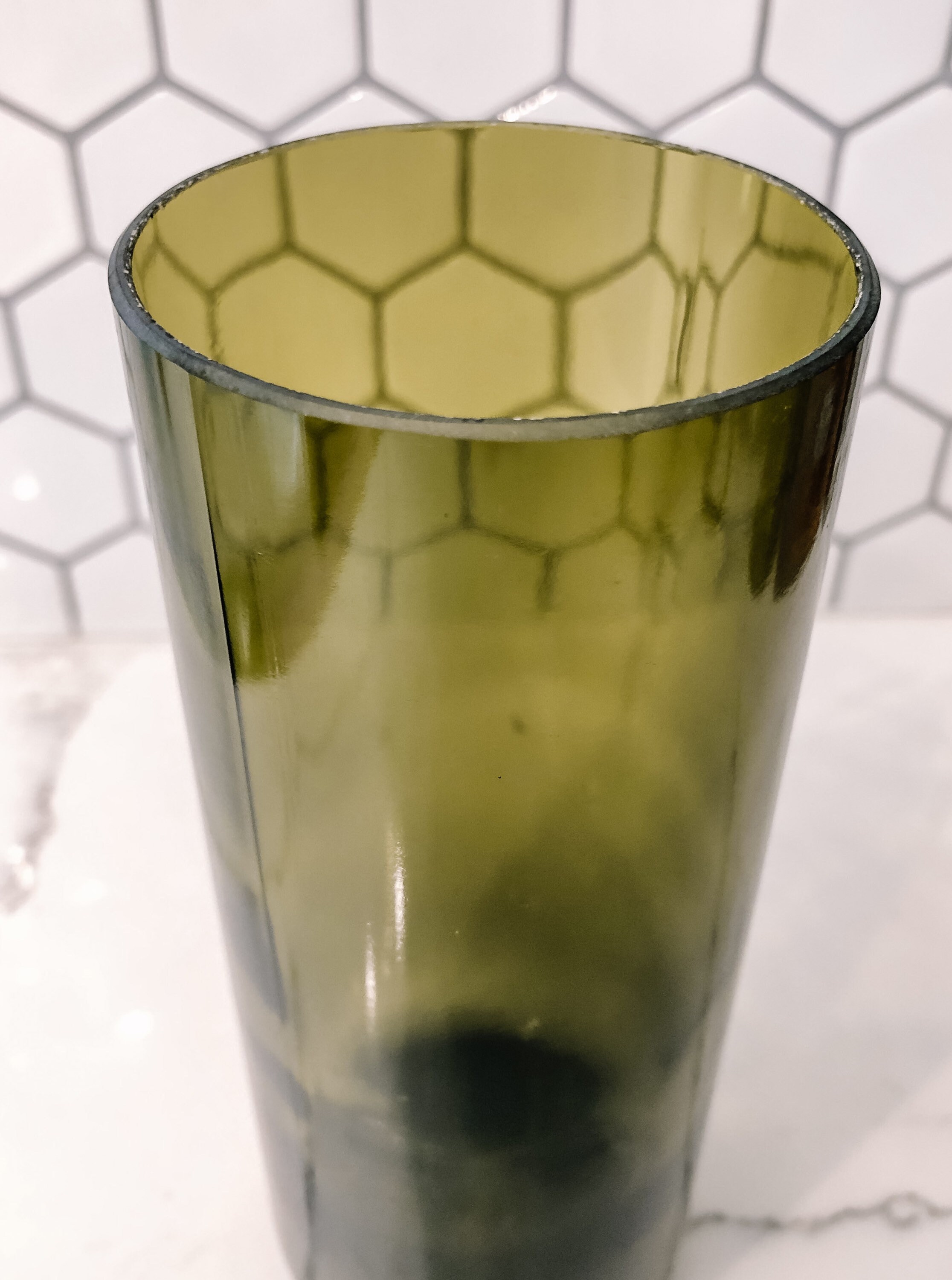 Recycled Wine Bottle Vase