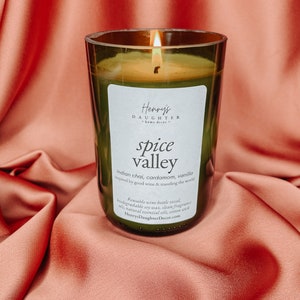 Spice Valley Wine Bottle Candle Spiced Chai image 4