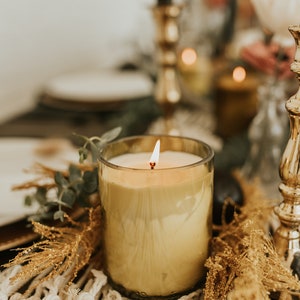 Wedding Decor Wine Bottle Soy Candles