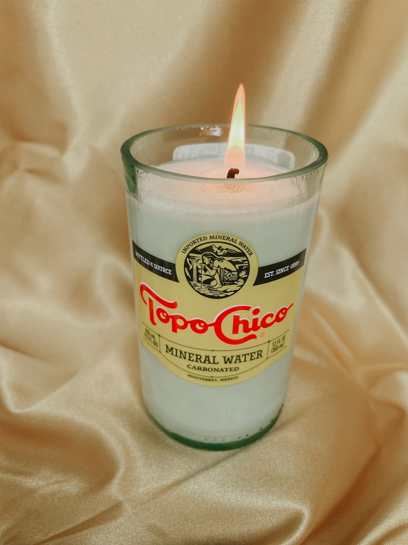 Topo Chico Bottle Soy Candle image 3