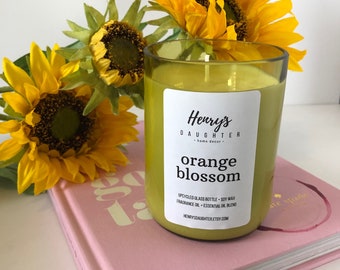 Orange Blossom - Wine Bottle Candle