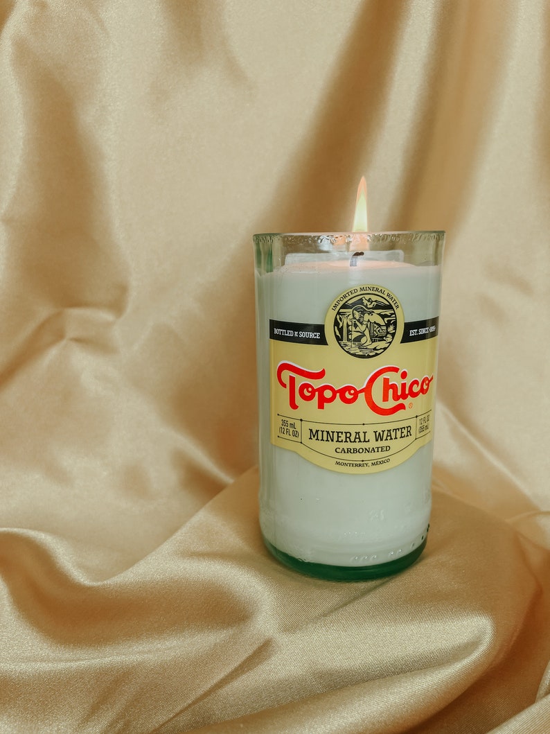 Topo Chico Bottle Soy Candle image 4