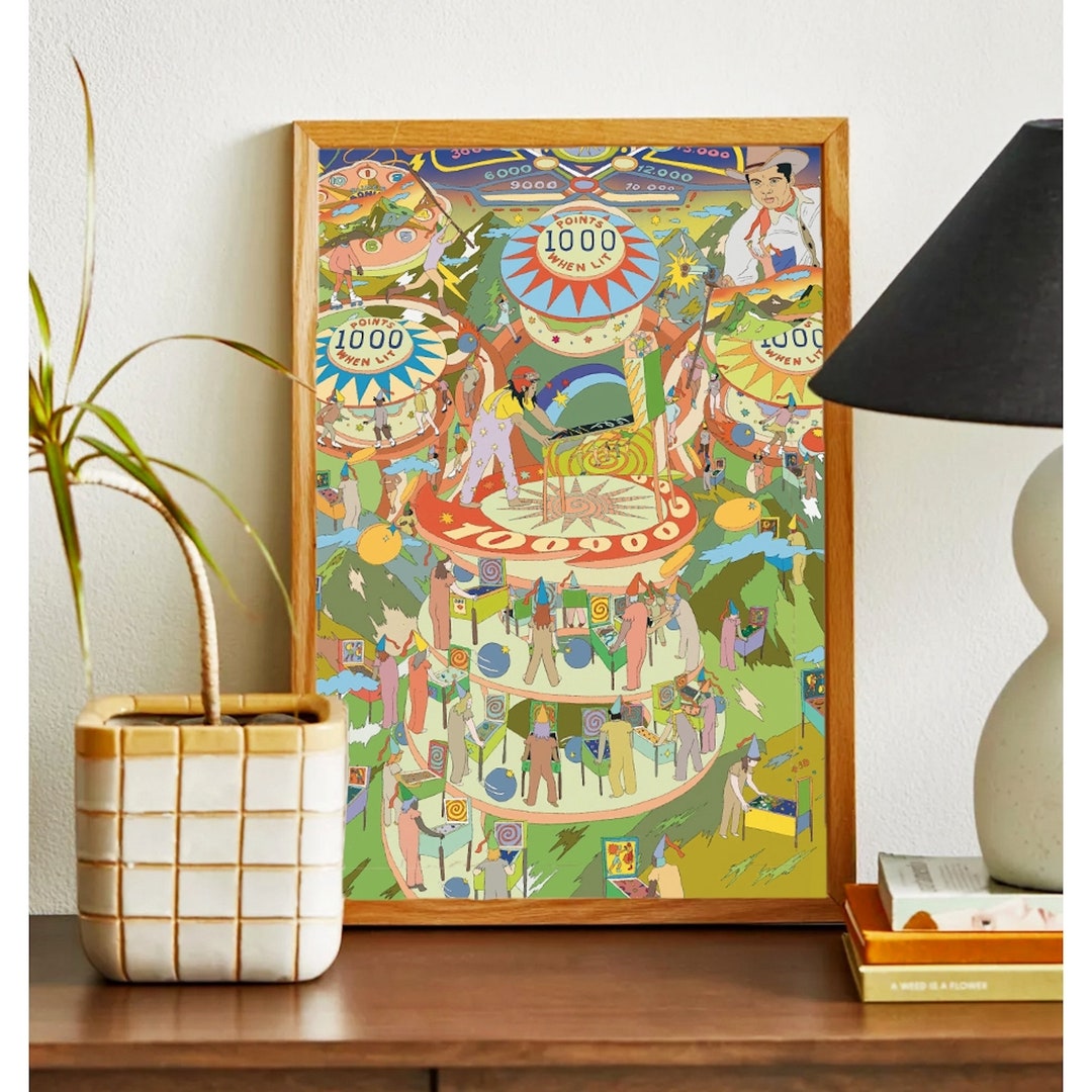 Pinball Art Print - Etsy