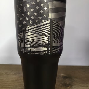 Ironworker Tumbler, Personalized Tumbler, Insulated Tumbler, Engraved Cup, Custom Tumbler Cup, Tumbler with Straw, 30oz