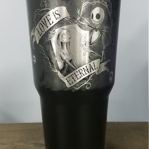 Nightmare Couple, Insulated Tumbler, Engraved Cup, Custom Tumbler Cup, Tumbler with Straw, Personalized Tumbler, Rambler, 30oz
