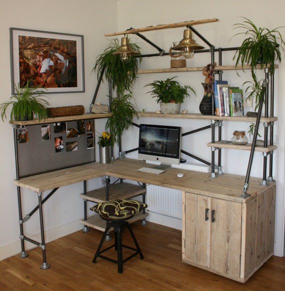 The Creation Station Desk Cupboard And Shelving System Made Etsy