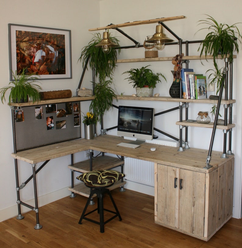The Creation Station Desk Cupboard And Shelving System Made Etsy