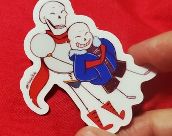 Sans and Papyrus Vinyl Sticker