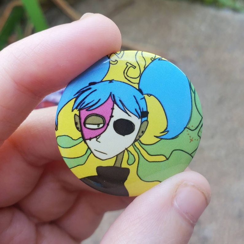 Sally Face Pinback Button image 1