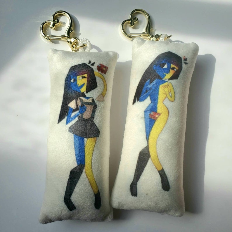 Ena Double Sided Dakimakura Keychain 18 Etsy