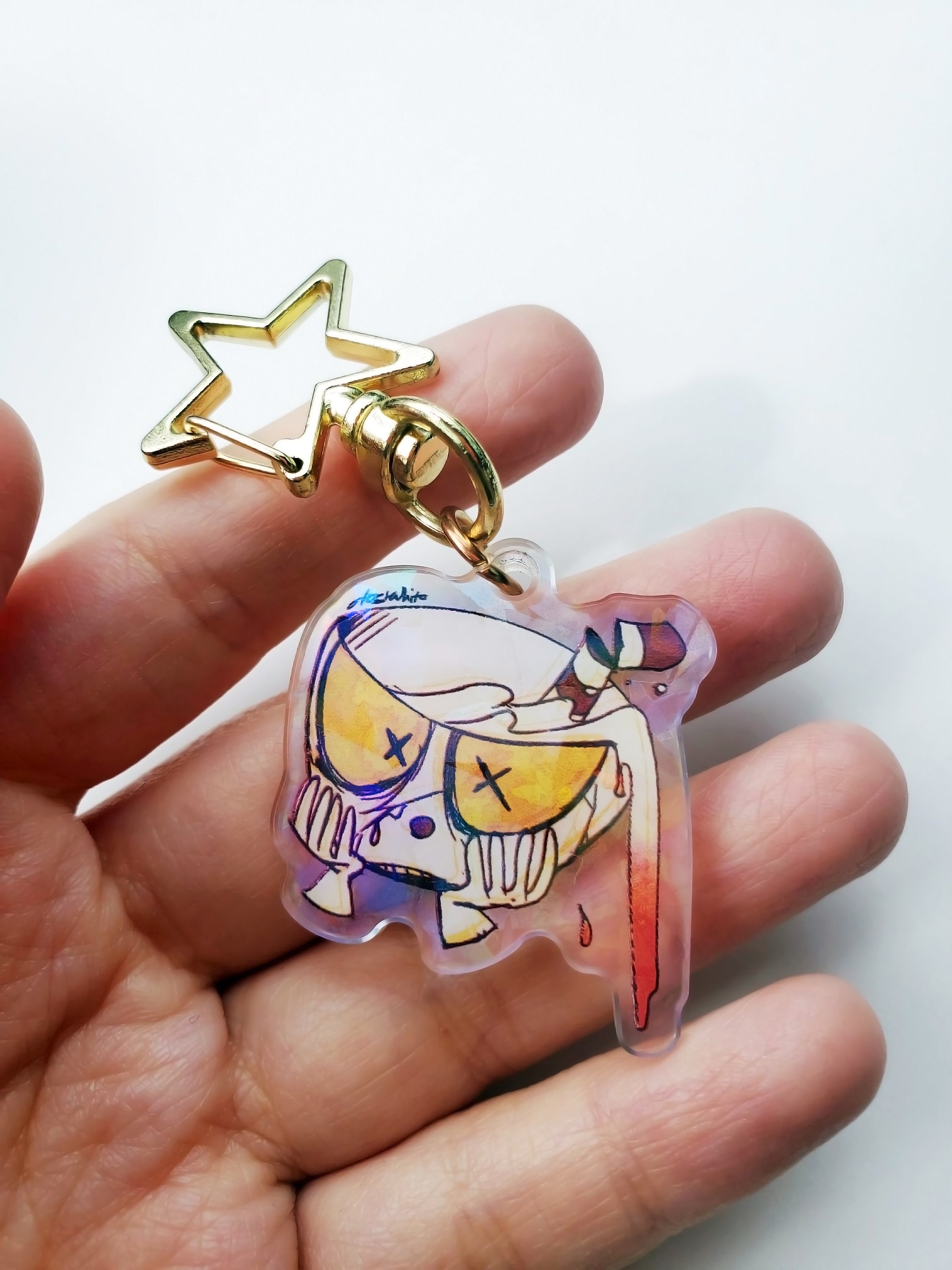 Cuphead King Dice Smackeroo 3 Double Sided Acrylic Charm 