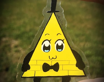 Bill Cipher Pop Team Epic Acrylic Pin