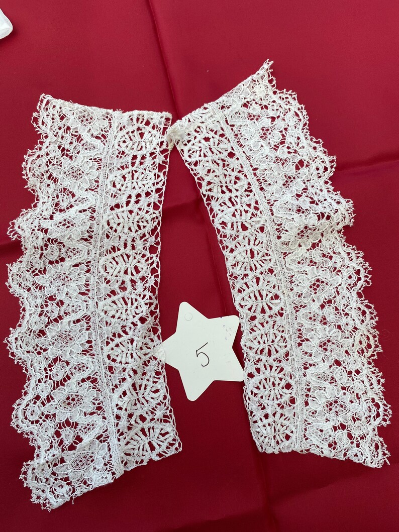 White Vintage Collars and Cuffs various Etsy UK