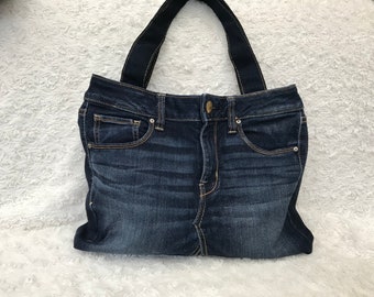 Recycled Jeans tote bag