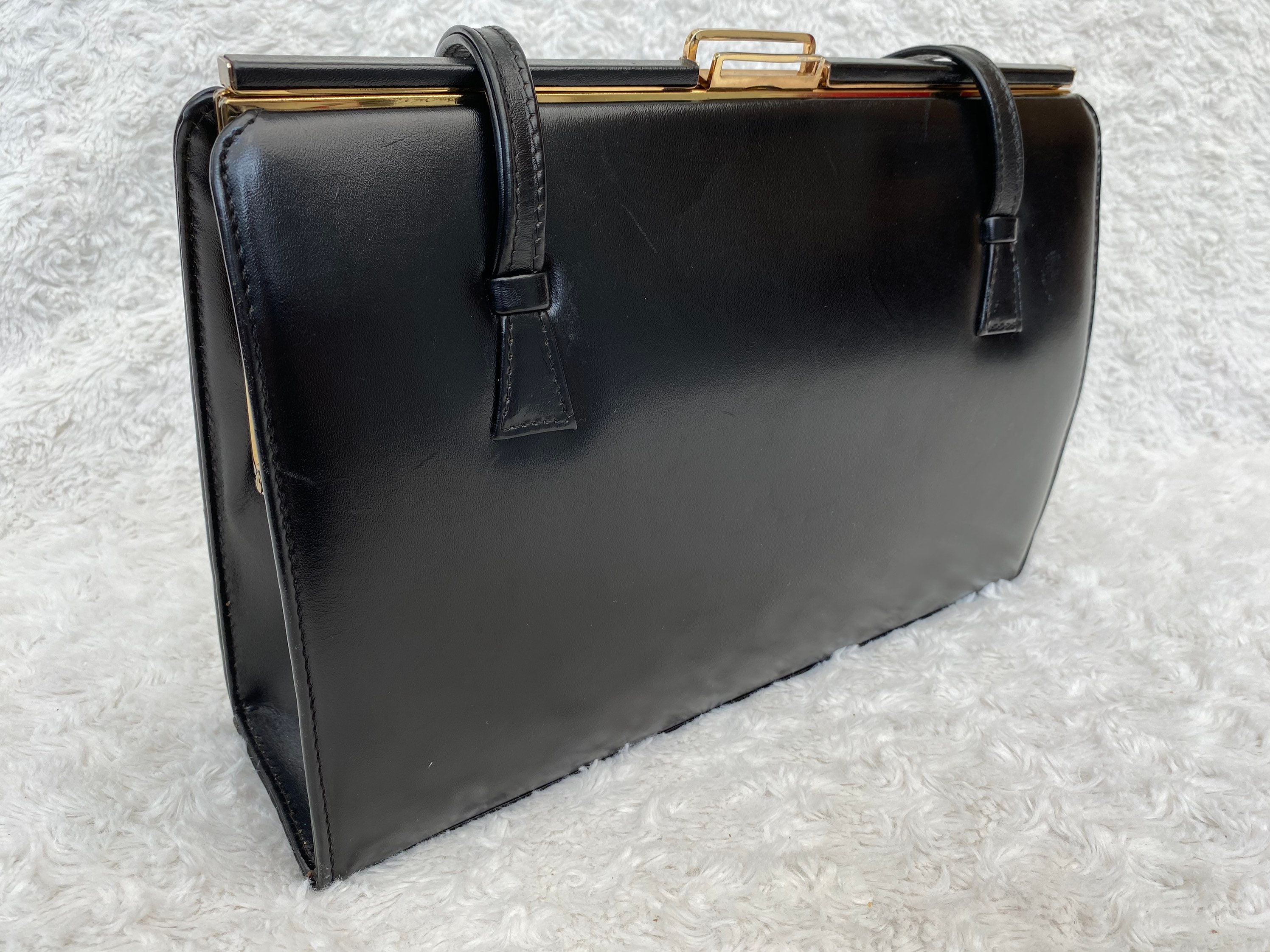 Stunning Ackery vintage black handbag | Etsy