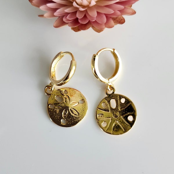 Desoto Sand Dollar Earrings in Sterling Silver- Landing Company