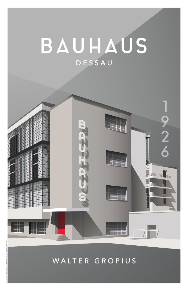 【数量限定】旧モデル在庫処分セールを開催します！ | Dessau Bauhaus by Etsy - Print Poster Art Pop | Gropius Walter アート・デザイン・音楽