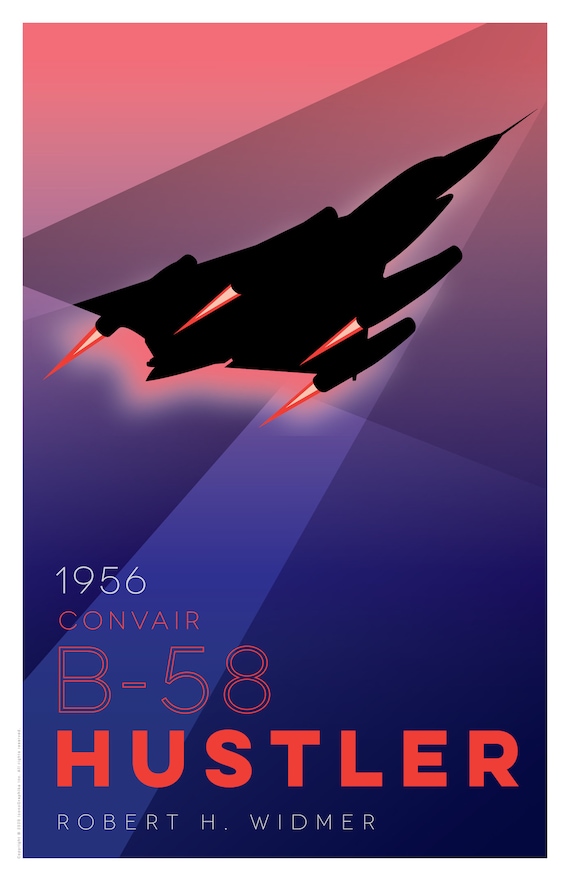 Convair B-58 Hustler | by Robert H. Widmer | Pop Art Poster