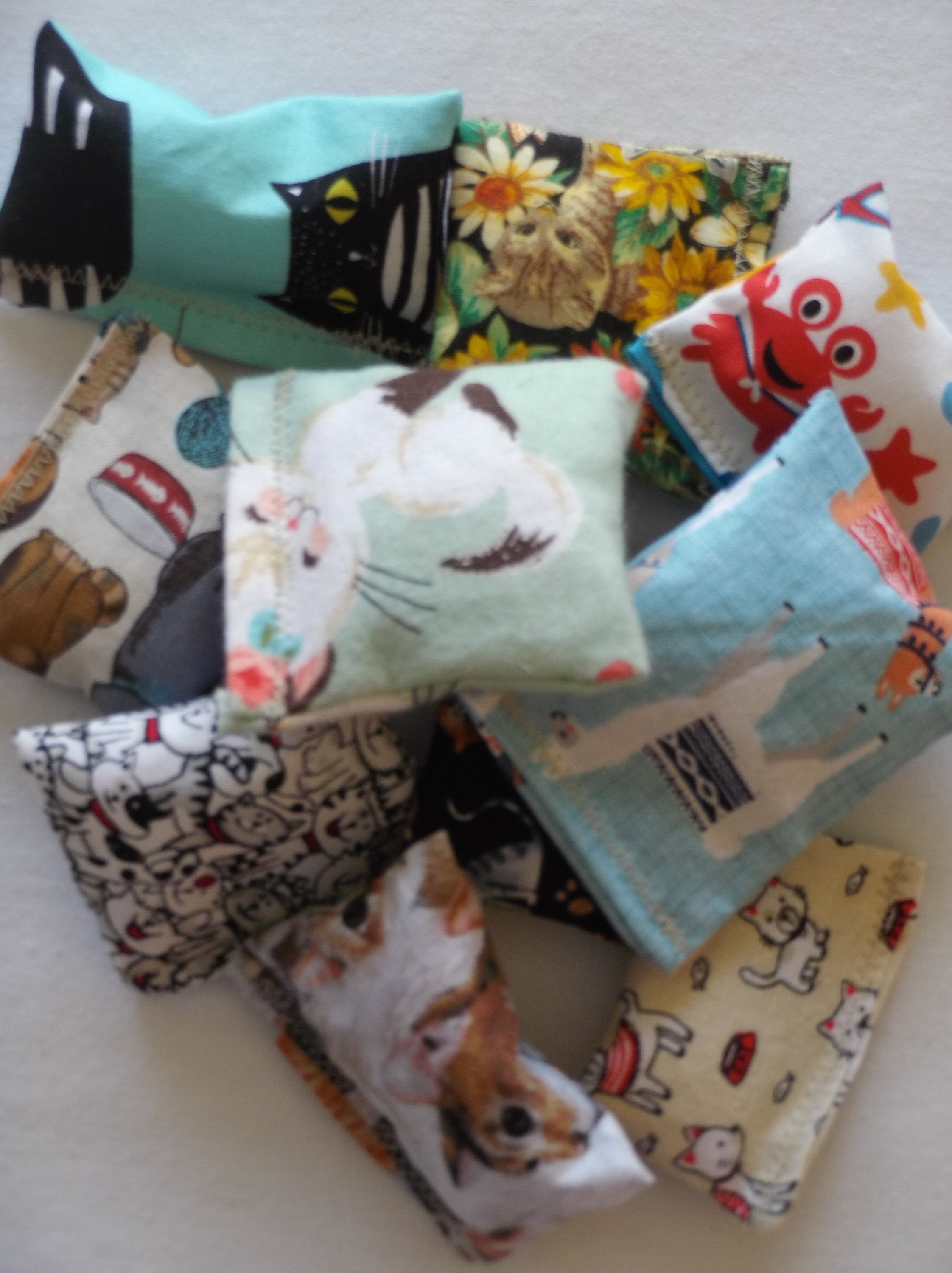 Organic Catnip Pillows Assorted Handmade Cat Toys Etsy