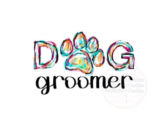 Dog grooming design art, dog groomer PNG, sublimation designs, digital download,PNG, JPG.