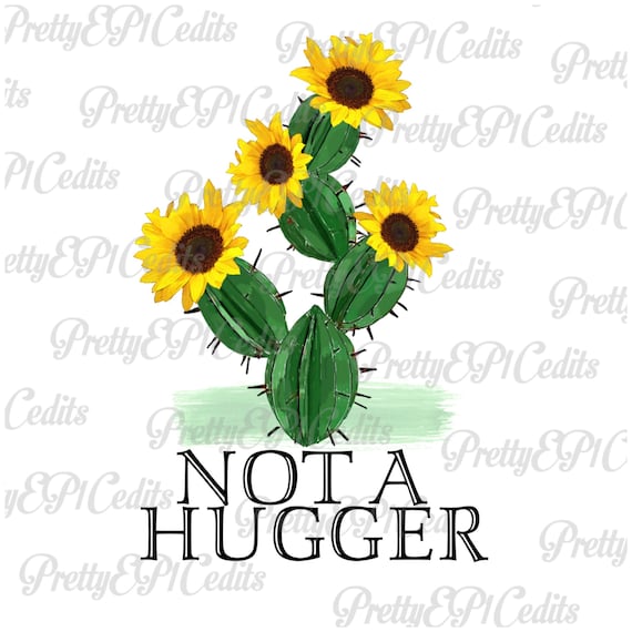 Not A Hugger Watercolor Cactus Art T Shirt Not A Hugger Watercolor Cactus Art T Shirt