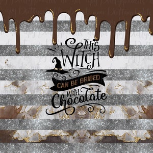 Tumbler Wrap, Halloween sublimatie wrap, heks Chocolade, digitale download, PNG