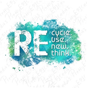 Re-cu*t Design, lustige Recycle-Kunst, Sublimation, digitaler Download, PNG, JPG.