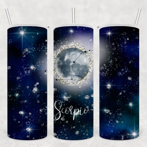Tumbler Wrap, Zodiac Constellation, Scorpio, digitale download, PNG