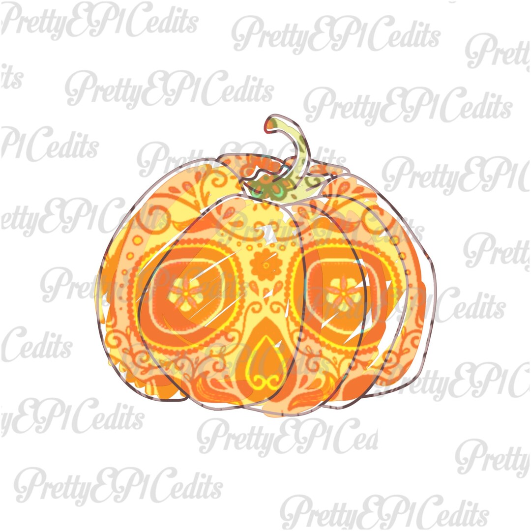 Sugar Skull Pumpkin, Halloween Art, Halloween Pumpkin, Digital Download ...
