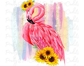 Watercolor Flamingo, flower flamingo, sublimination download, Flocking fabulous, Digital Download, clip art, PNG, JPG.