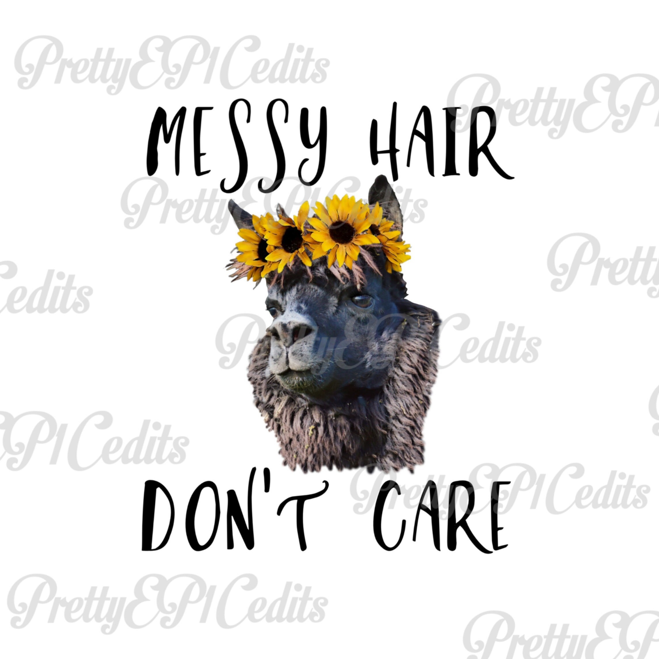 Sassy Alpaca/llama Sunflower Crown Watercolor Messy Hair - Etsy Sassy Alpaca/llama Sunflower Crown Watercolor Messy Hair - Etsy