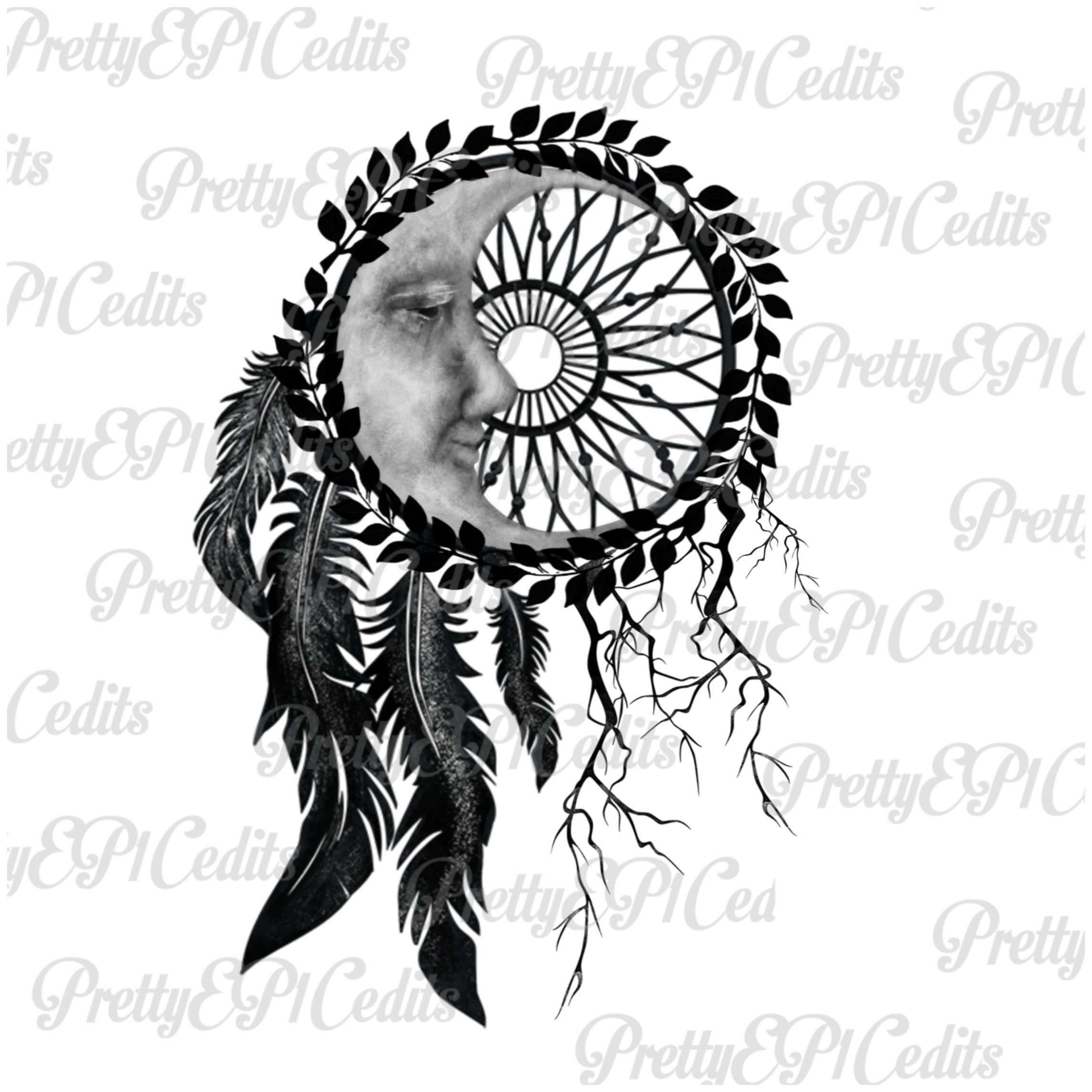 Free Free 348 Crescent Moon Dreamcatcher Vinyl Dream Catcher Svg Fr...