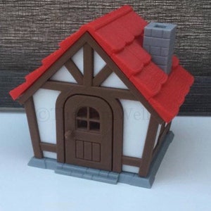 Animal Crossing Style House Keepsake Box / Display Piece 3D Printed PLA Plastic Custom Roof Colours Gift image 7