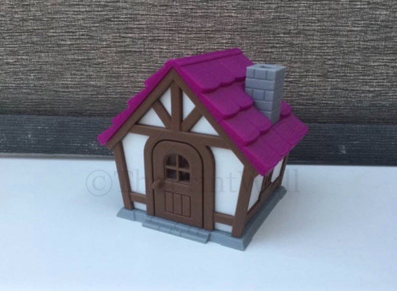 Animal Crossing Style House Keepsake Box / Display Piece 3D Printed PLA Plastic Custom Roof Colours Gift image 10