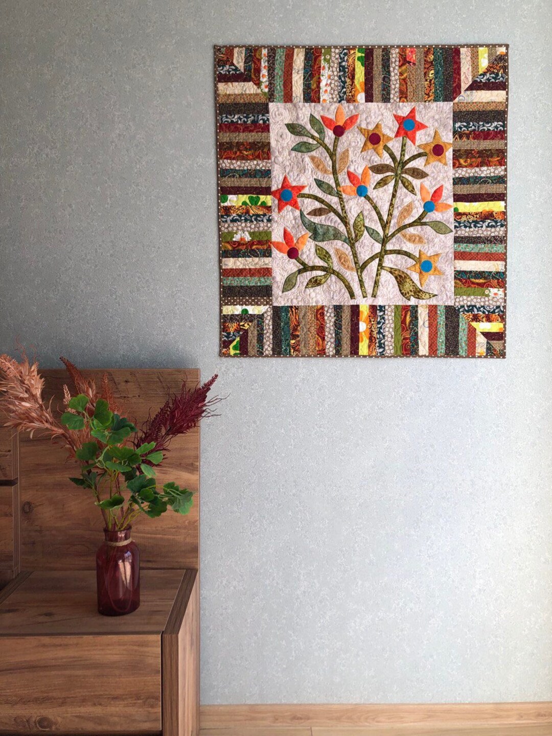 Curated visual reference: Textile Wall Panels Decor Reference: Quilted Wall Panel Modern Textile Wall Hanging Square Quilt Wall