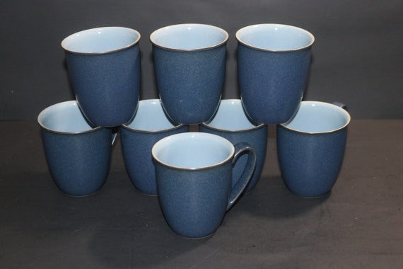 Blue Jetty Flat Cup & Saucer Set by Denby-Langley