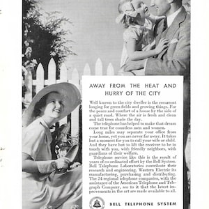 Vintage Ad:  Bell Telephone