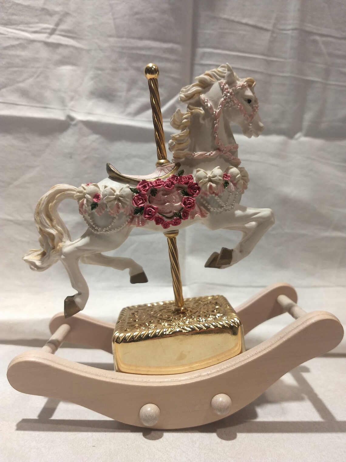 1993 Vintage The San Francisco Music Box Company Rocking Horse Etsy