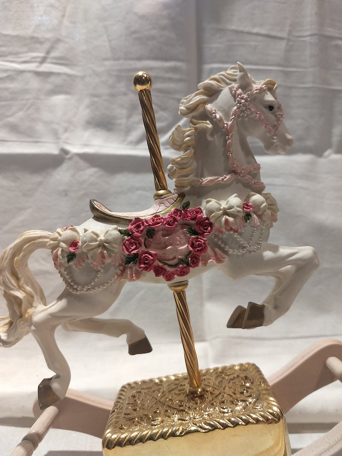 1993 Vintage The San Francisco Music Box Company Rocking Horse Etsy