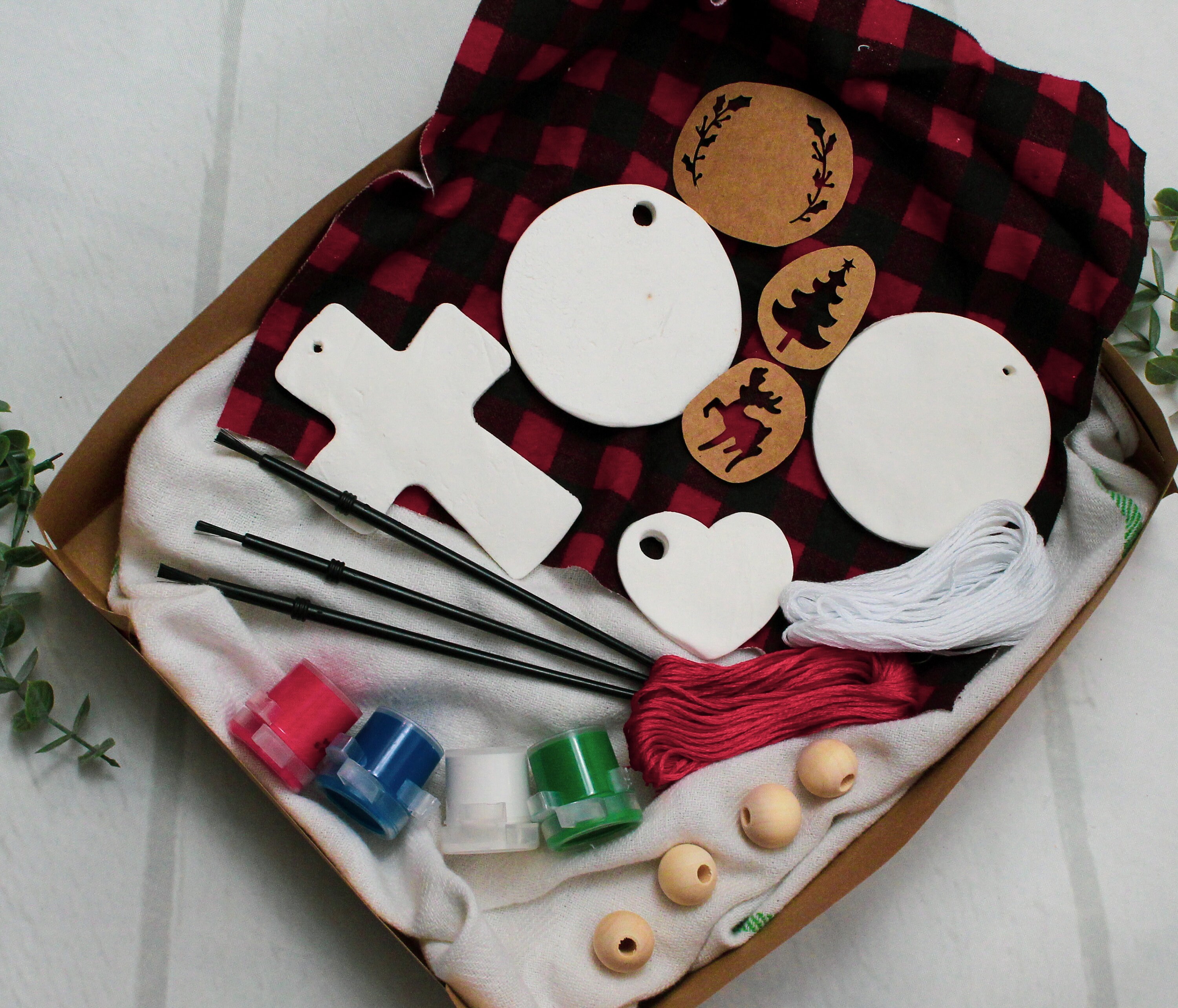 Clay Ornament Kit Diy Christmas Holiday Season Cute Family Fun | Etsy