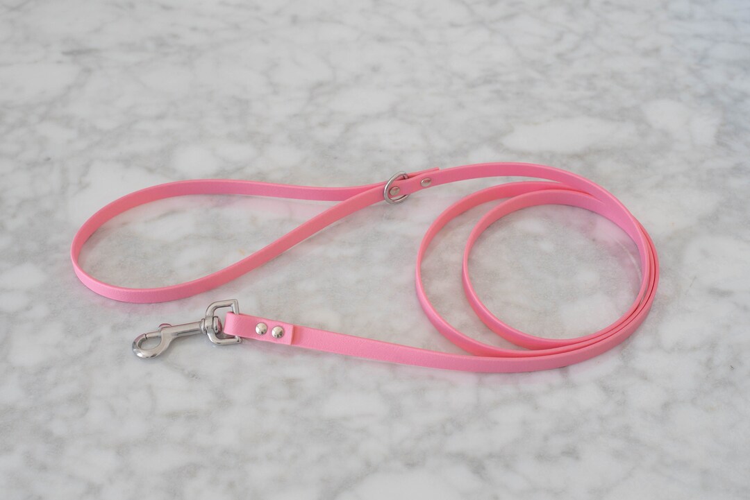 Pink Leach Pastel Pink Dog Leash Made With Biothane® WATERPROOF Durable Pet Leash ...