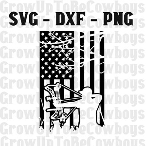 Bogenschießen SVG DXF PNG | Hirschjäger Svg | Bogenschießen Bogenjäger Svg | Jagd Svg | Amerikanische Flagge Svg | Bogen und Pfeil Svg | Bogenschießen Bogenjagd