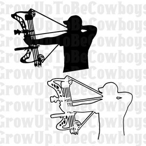 Bogenschießen Hunter SVG-Cut-Datei | Bogenschießen BogenJagd SVG | Herren geschnitten Datei SVG | Hirsch, Geweih, Im Freien, Schießen, Buck, Hirschjäger, Bogen und Pfeil