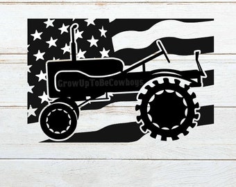 American Flag Tractor SVG | 1941 Allis-Chalmers (Digital Download)